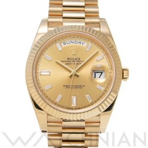 中古 ロレックス ROLEX デイデイト 40 228238A ランダムシリアル シャンパン/ダイヤ...