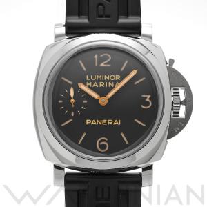 中古 パネライ PANERAI ルミノールマリーナ 1950 3デイズ アッチャイオ PAM00422 V番(2019年製造) ブラック メンズ 腕時計｜ippuukishi