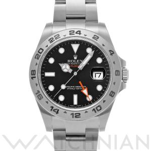 中古 ロレックス ROLEX エクスプローラーII 216570 ランダムシリアル ブラック メンズ 腕時計｜ippuukishi