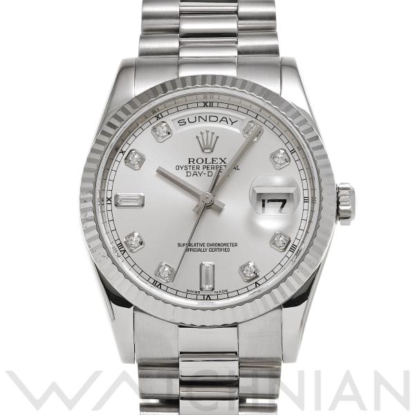 中古 ロレックス ROLEX デイデイト 36 118239A D番(2005年頃製造) シルバー/...