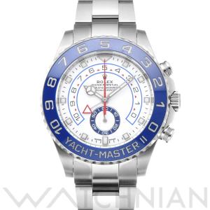 中古 ロレックス ROLEX ヨットマスターII 116680 ランダムシリアル ホワイト メンズ 腕時計｜ippuukishi