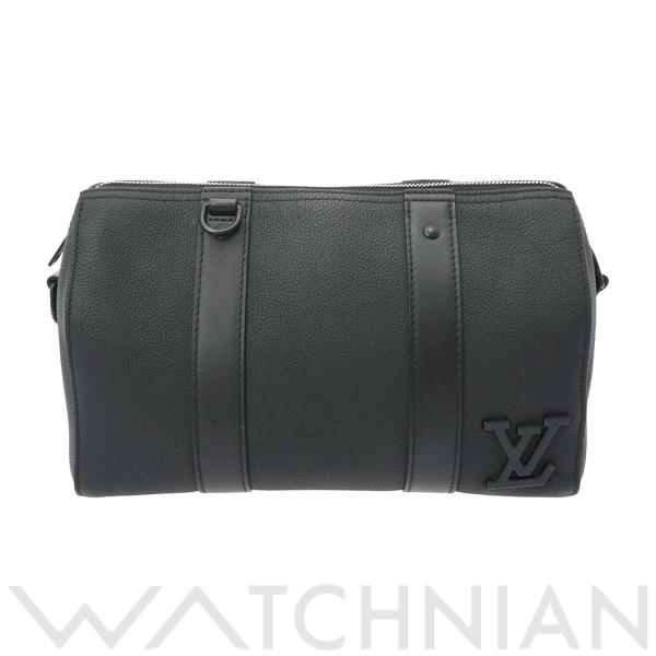 中古 ルイ ヴィトン LOUIS VUITTON LVアエログラム シティキーポル ノワール M59...