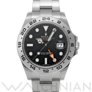 中古 ロレックス ROLEX エクスプローラーII 216570 ランダムシリアル ブラック メンズ...