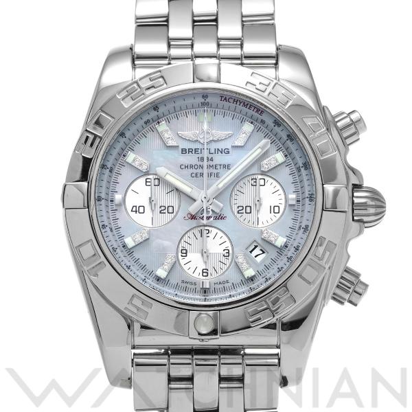 中古 ブライトリング BREITLING クロノマット44 AB011012 ホワイトシェル メンズ...