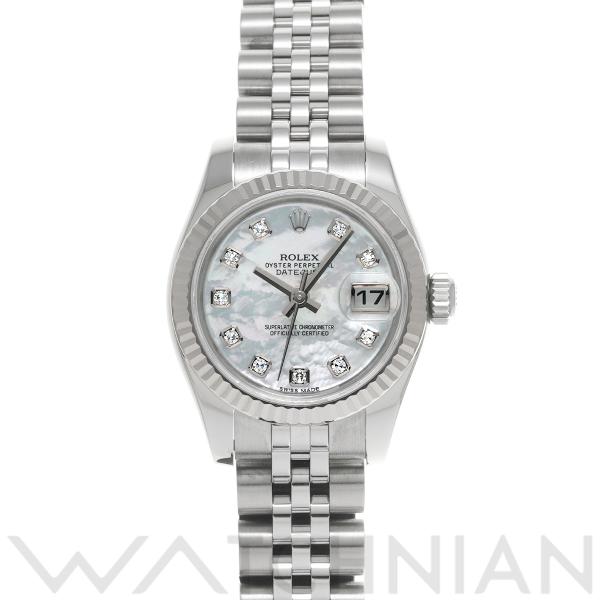 中古 ロレックス ROLEX デイトジャスト 179174NG ランダムシリアル ホワイトシェル/ダ...