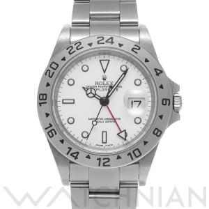 中古 ロレックス ROLEX エクスプローラーII 16570 M番(2007年頃製造) ホワイト メンズ 腕時計｜ippuukishi