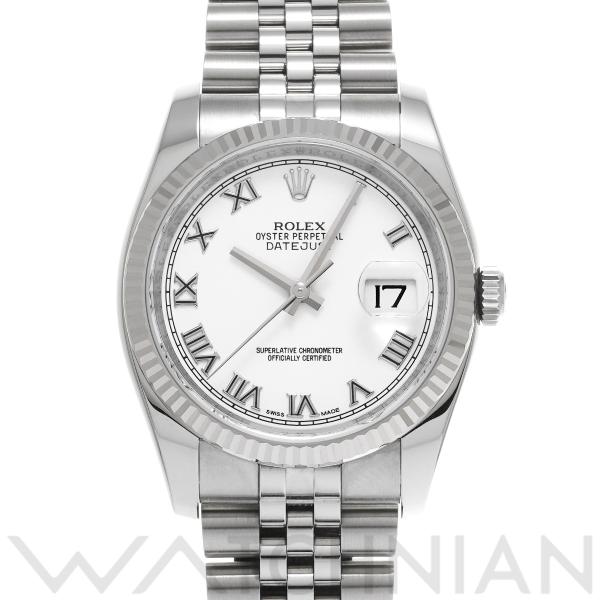 中古 ロレックス ROLEX デイトジャスト 36 116234 G番(2010年頃製造) ホワイト...