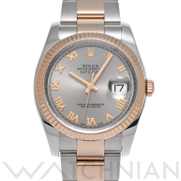 中古 ロレックス ROLEX デイトジャスト 36 116231 ランダムシリアル グレー メンズ ...