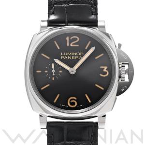 中古 パネライ PANERAI ルミノール ドゥエ 3デイズ アッチャイオ PAM00676 T番(2017年製造) ブラック メンズ 腕時計｜ippuukishi