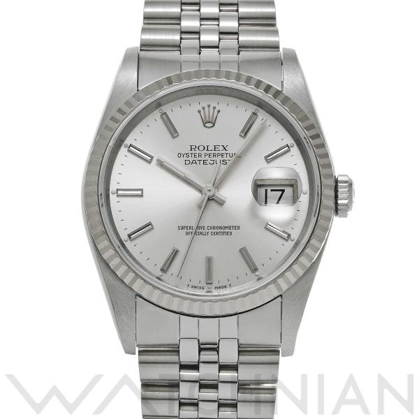 中古 ロレックス ROLEX デイトジャスト 16234 L番(1990年頃製造) シルバー メンズ...