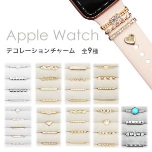 Apple Watch スポーツバンド専用 チャーム 全9種 アクセサリー ストーン キラキラ デコレーション アップルウォッチ 45 41 44 42 40 38mm｜iq-labo