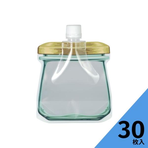 しりばりスパウトパウチ キャップ白 スパウトパウチ 30枚入 ふた付 パウチ スタンド袋 保存容器 ...