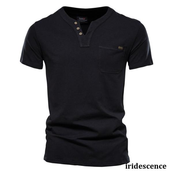 Tシャツ メンズ 半袖 無地 なめらか 速乾 ドライトップス カットソー カジュアル  オシャレ 綿...