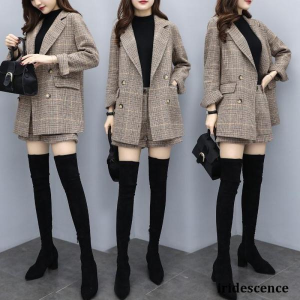 パンツスーツ レディース 卒業式 服 母 50代 テーラードジャケット セットアップ ミニ丈 ブレザ...