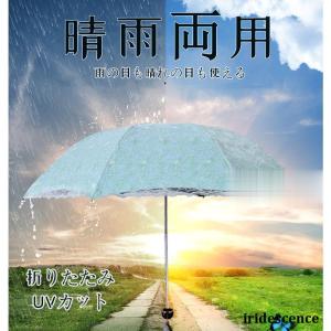 日傘 傘 折りたたみ傘 三段式 8本骨 レディース おしゃれ 軽量 晴雨兼用 レース刺繍柄日傘 雨傘 UVカット 紫外線対策 遮光 遮熱 折りたたみ4色 上品 新作 30代｜iridescence