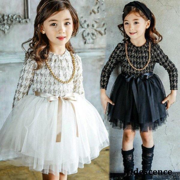 ワンピース 入学式 卒業式 子ども服 チュールワンピース ドレス おしゃれ フォーマル 切り替え A...