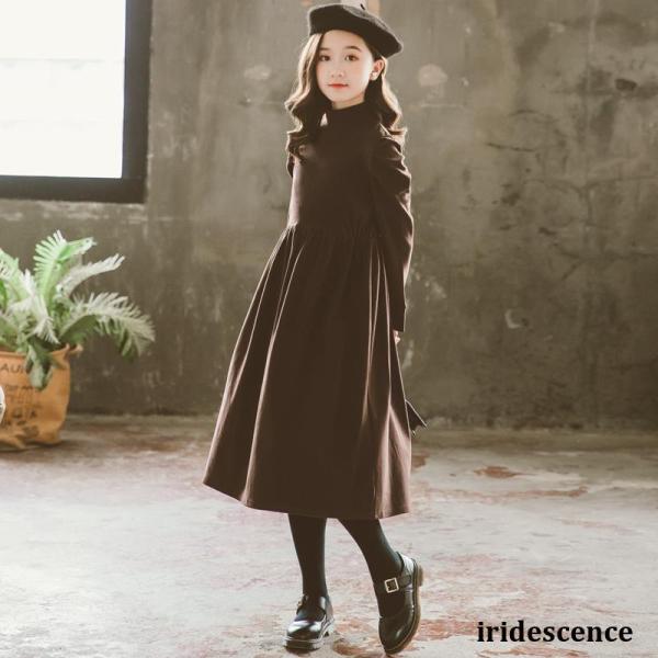 【ランキング1位ワンピース】子供服 女の子 ガールズ ワンピース フリル キッズ フォーマル 長袖ワ...