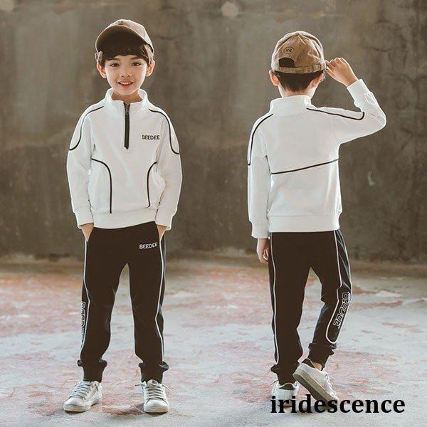 子供服 男の子 トレーナー セットアップ ジャージ キッズ パーカ 長袖 上下 ジュニア 長ズボン ...
