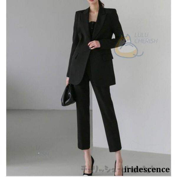 卒業式 服 母 セットアップ レディース パンツスーツ 春 秋 スカーフ付き 卒園式 入園式 フォー...