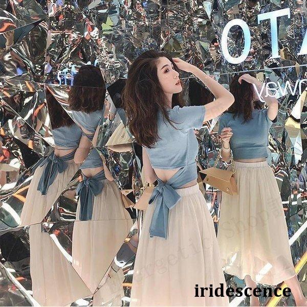 セットアップ レディース 40代 50代 春夏 きれいめ オシャレ Tシャツ 韓国風 上下セット 無...