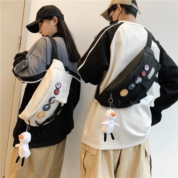 ボディバッグ メンズ 小さめ ウエストポーチ 仕事用 メッセンジャーバッグ 帆布 ミニショルダーバッ...