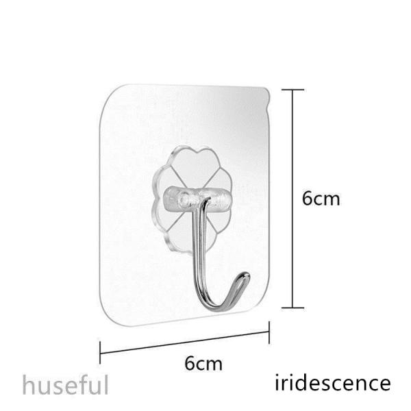 フック 粘着フック はがせる 透明 防水 超強力 壁掛けフック 浴室 キッチン 貼り付け跡なし 耐荷...