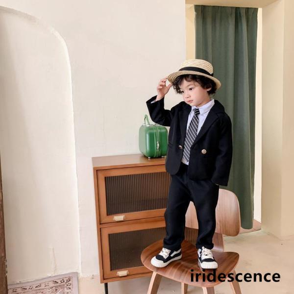 2点セット 子供 男の子 フォーマルスーツ キッズスーツ 子供服 フォーマル スーツ ベビー服 上下...