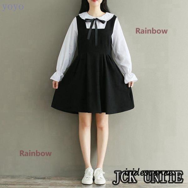 ワンピース レディース 冬 秋冬 卒業式 入学式 発表会 結婚式 長袖 シャツ フォーマル きれいめ...