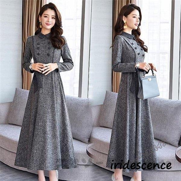 ワンピース レディース 40代 きれいめ おしゃれ 着痩せ 秋 冬 ドレス 結婚式 二次会 パーティ...