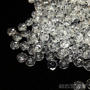 パワーストーン／水晶ボタンカット6×3mm玉 cristal　粒売り