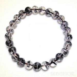 パワーストーン／輝安鉱／スティブナイトブレスレット8.5mm玉 stibnite