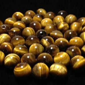 パワーストーン／タイガーアイ虎目石8mm玉 Tiger's Eye　粒売り