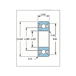 ミネベア ボール・ベアリング DDL-1060ZZ ステンレス 6x10x3mm