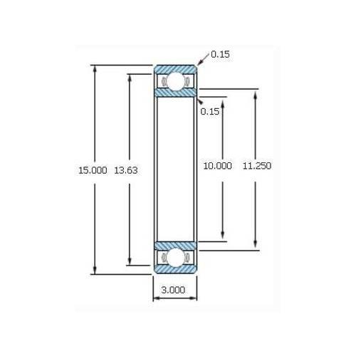 ミネベア ボール・ベアリング DDA-1510 オープン ステンレス 10x15x3mm