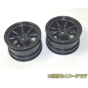 TOPLINE TMW-001BK ミニワタナベホイル オフセット0 ブラック 2個入 24.5mm幅 4mmハブ対応 Mシャーシ用