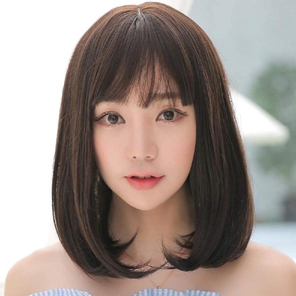ウィッグ ボブ セミロング 女性用 かつら フルウィッグ 医療用 小顔 ミディアム レディース 軽い...