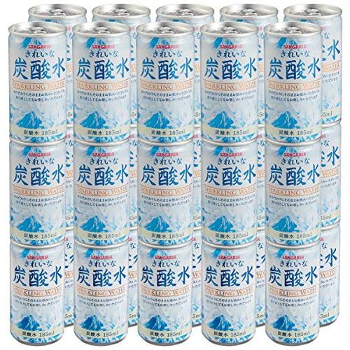 サンガリア きれいな炭酸水 185ml ×30本