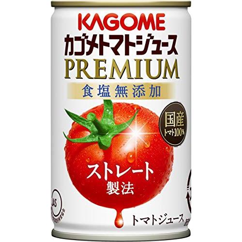 カゴメ トマトジュース プレミアム 食塩無添加缶 160g×30本 無塩