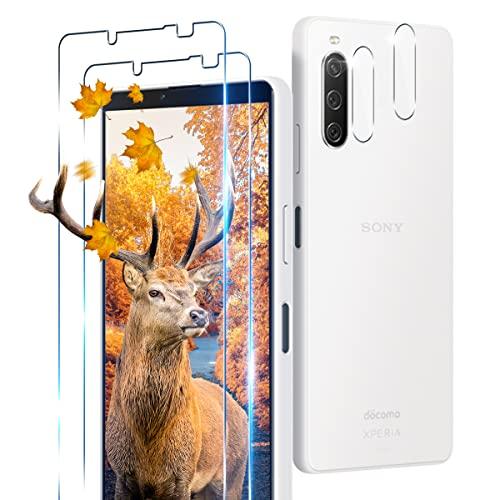 2+2枚セット 用 Xperia 10 IV SO-52C SOG07 ガラスフィルム 2枚 エクス...