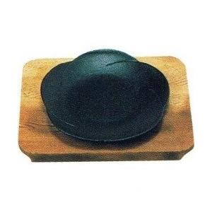 三和精機製作所 和風ステーキ皿 焼杉 梅 大 鉄鋳物 天然木 PSV12001