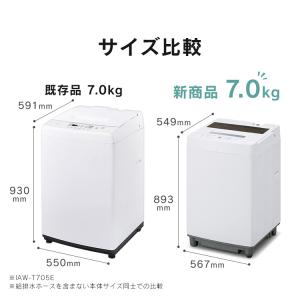 [公式] 洗濯機 縦型 7kg アイリスオーヤ...の詳細画像4
