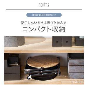 ワゴン キャスター付き 天板 折りたたみ 3段...の詳細画像3