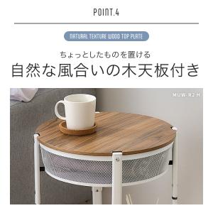 ワゴン キャスター付き 天板 折りたたみ 3段...の詳細画像5