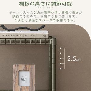 スチールラック キャスター付き 幅61.5 収...の詳細画像5