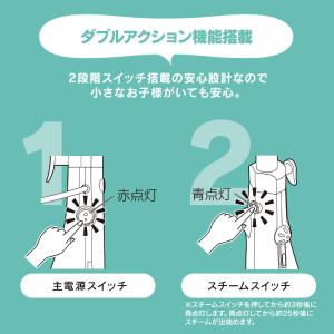 スチームクリーナー スチームモップ 床掃除 コ...の詳細画像4