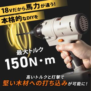 電動ドライバー 充電式 18V インパクトドラ...の詳細画像1