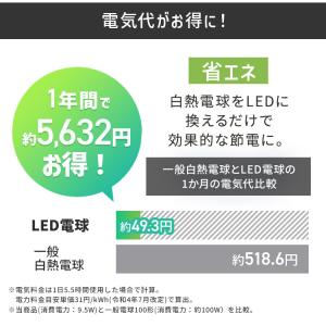led電球 e26 100w 相当 昼白色 電...の詳細画像4