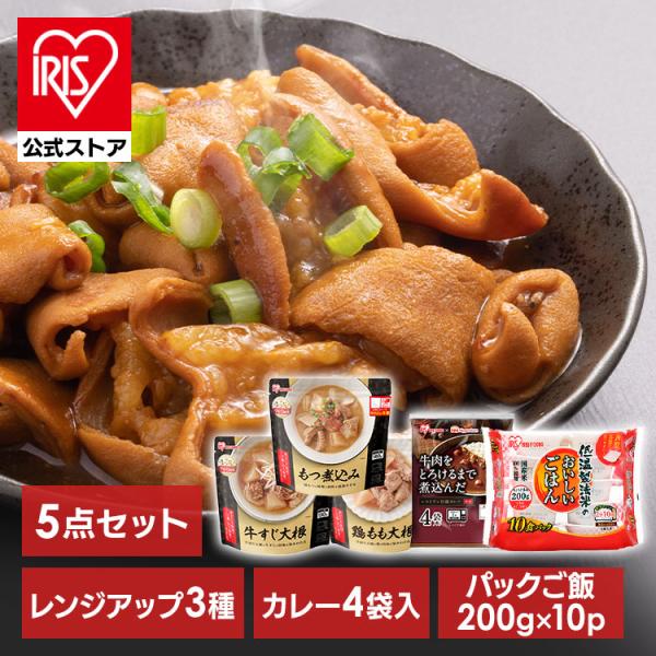 パックご飯 200g レンジアップ 5点セット レトルトご飯 レトルトカレー パックごはん 惣菜 も...