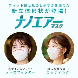 マスク 不織布 立体マスク 60枚 ナノエア ...の詳細画像1