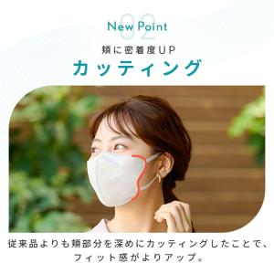 マスク 不織布 立体マスク 60枚 ナノエア ...の詳細画像3